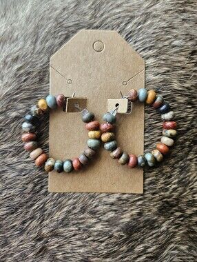 Picasso Jasper Hoops 💫 Handmade